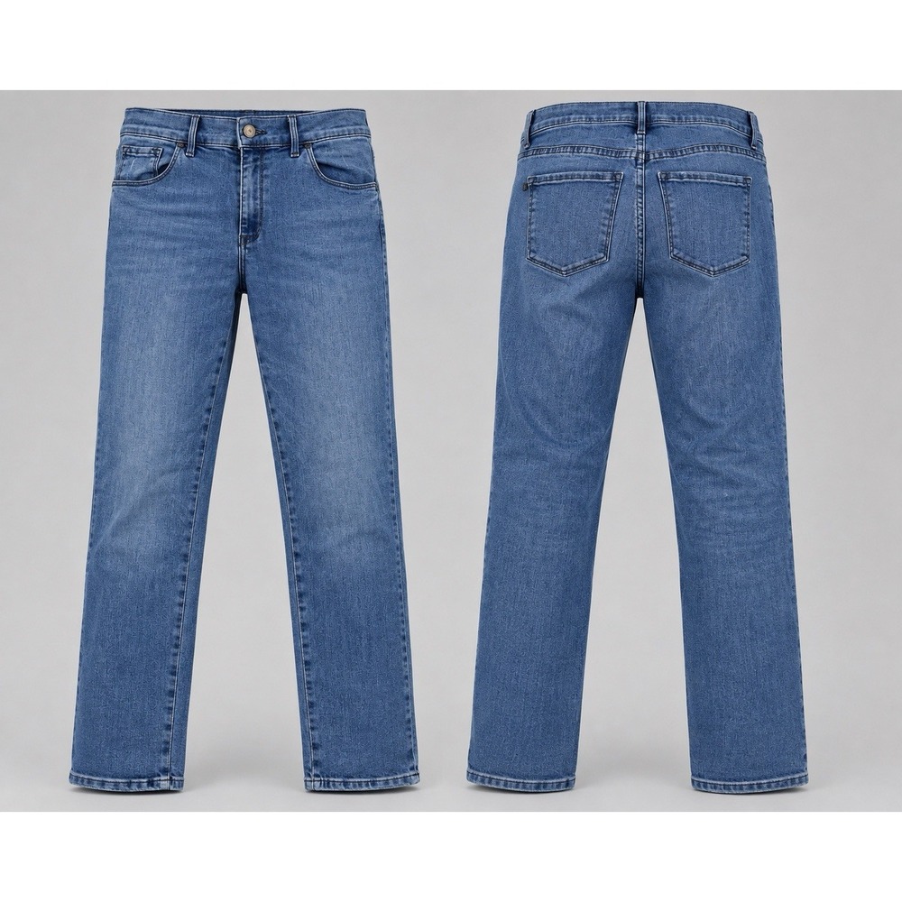 Mott & Bow Womens 28x28 Mid Rise Skinny Jeans Dark Wash Stretch Denim Blue